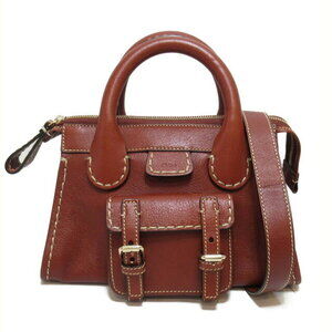 Chloe Edith Shoulder Bag calfskin leather brown